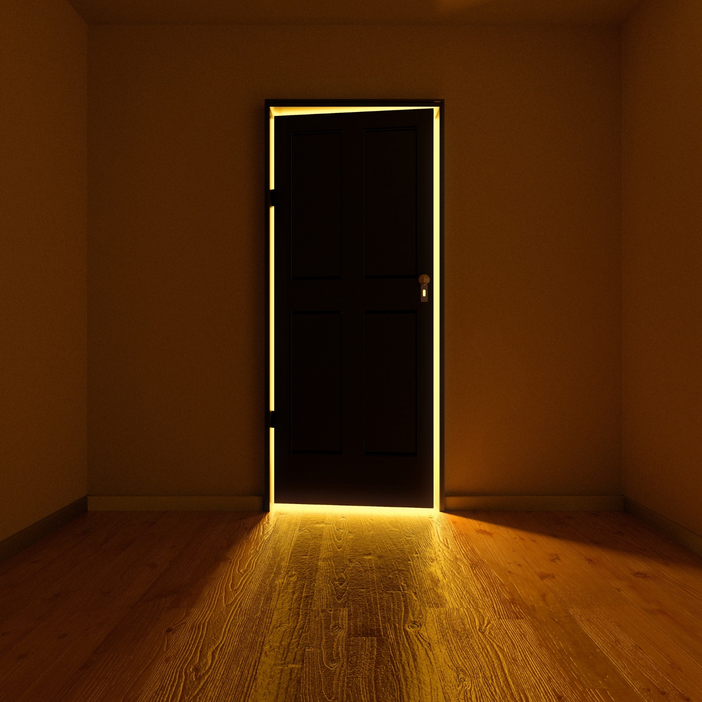 A dark door in a room

Description automatically generated with low confidence