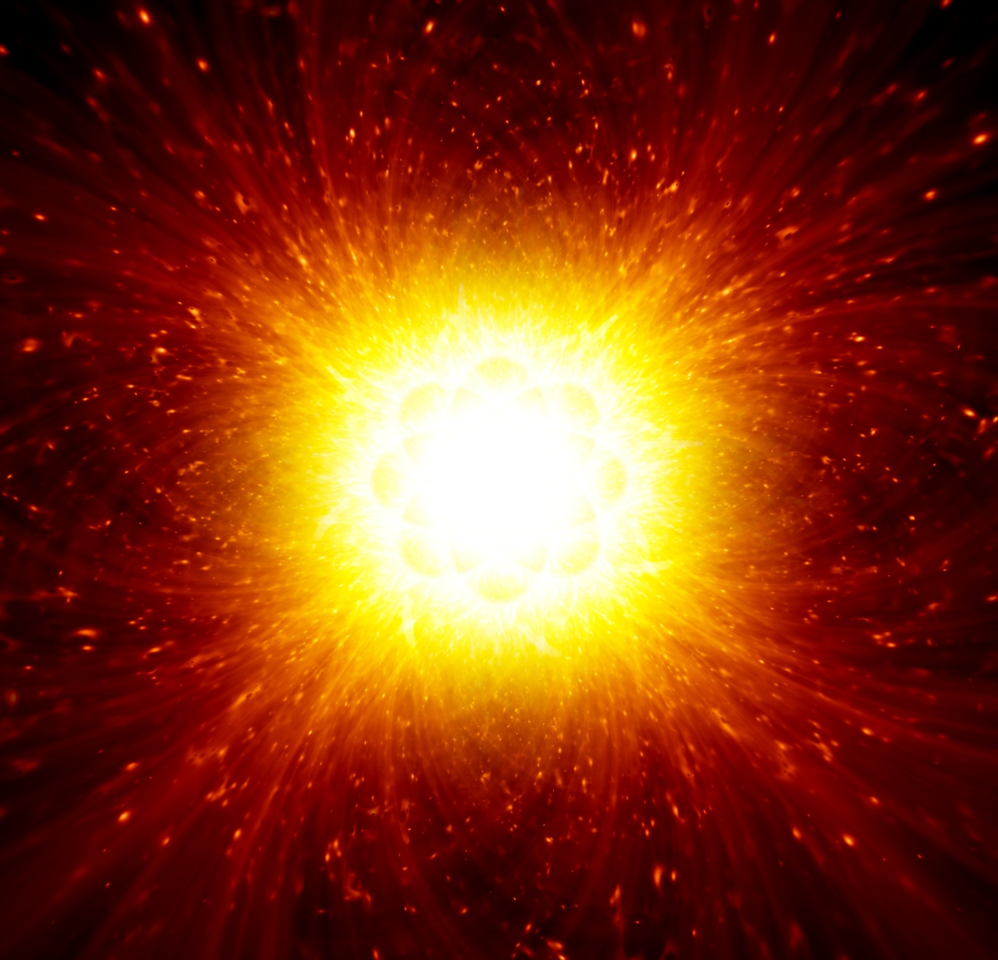 A bright explosion in the sky

Description automatically generated