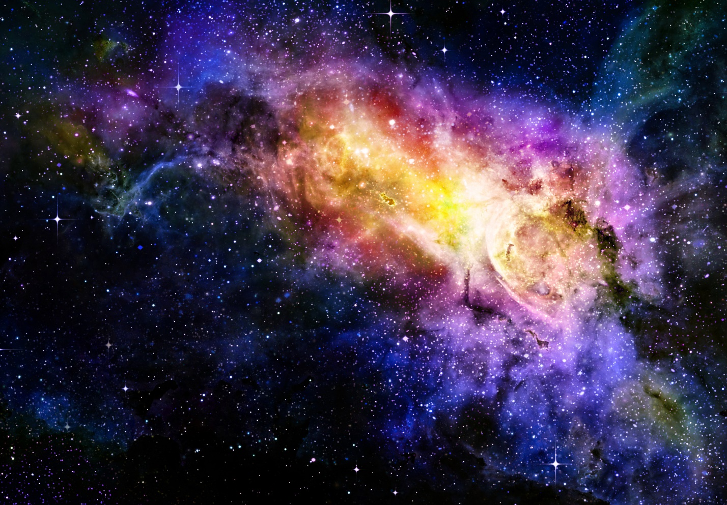 A colorful galaxy in space

Description automatically generated