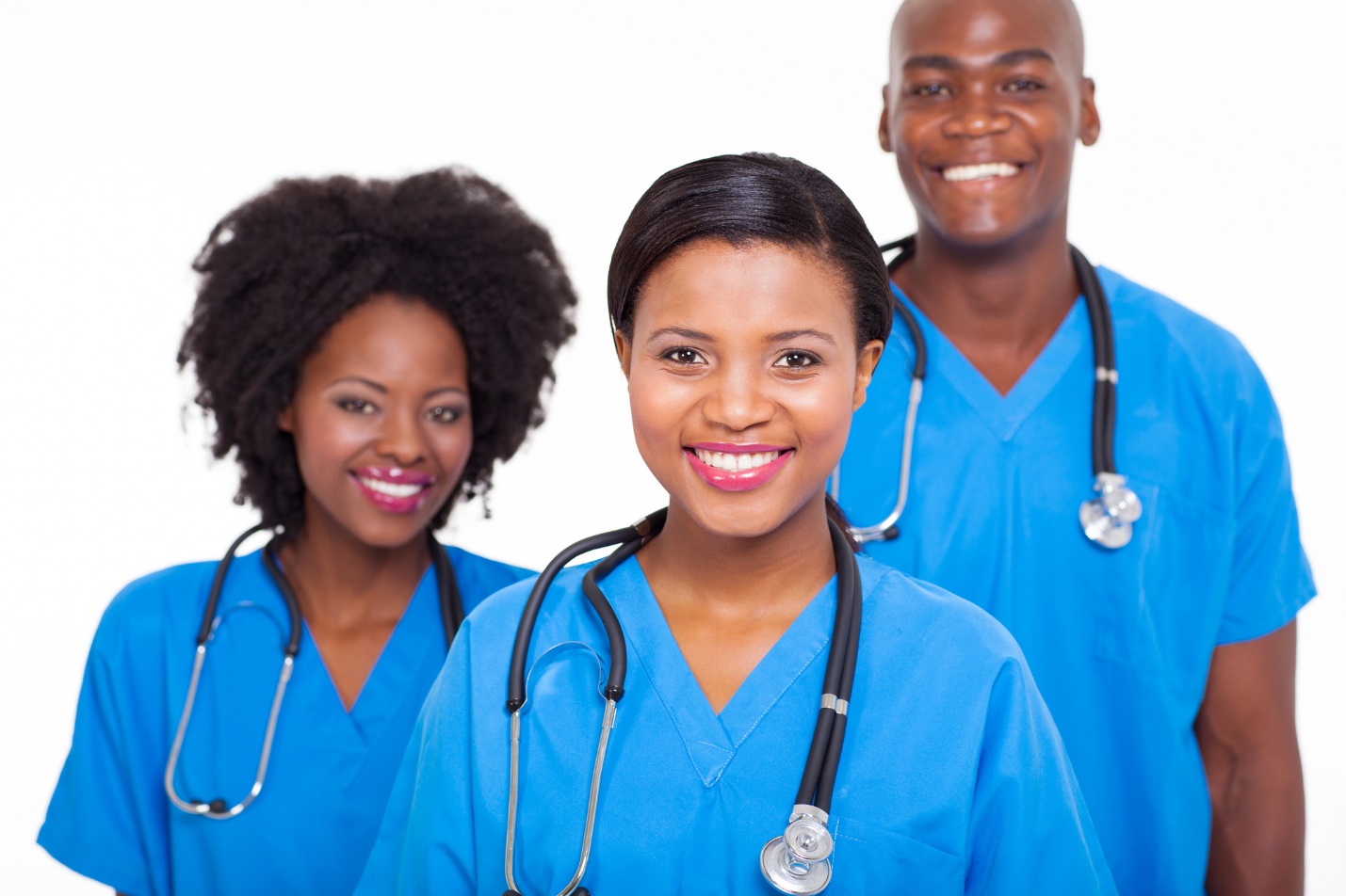A group of medical professionals smiling

Description automatically generated